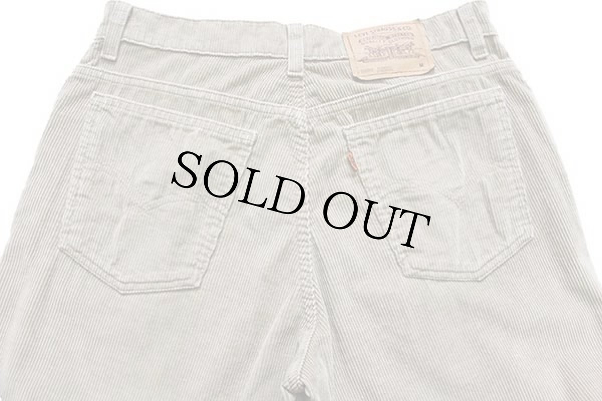 画像5: 90s USA製 Levi'sリーバイス 10952 太畝 コーデュロイパンツ グレーベージュ 13 M (5)