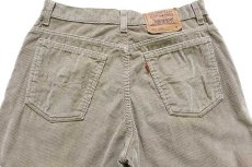 画像5: 90s USA製 Levi'sリーバイス 10952 太畝 コーデュロイパンツ グレーベージュ 13 M (5)