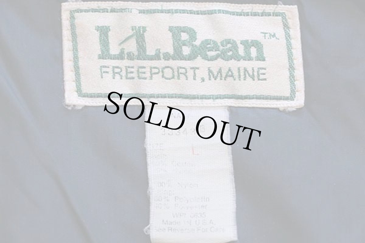 画像4: 80s USA製 L.L.Bean 中綿入り マウンテンパーカー 紺 L (4)