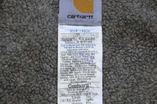 画像4: メキシコ製 carharttカーハート シェルパラインド サンドストーン ダック地 シエラジャケット ペンキ飛び 黒 フェード L-T (4)