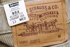 画像6: 90s USA製 Levi'sリーバイス 10952 太畝 コーデュロイパンツ グレーベージュ 13 M (6)