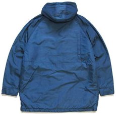 画像2: 80s USA製 L.L.Bean 中綿入り マウンテンパーカー 紺 L (2)