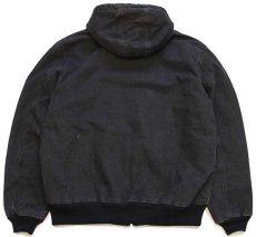 画像2: メキシコ製 carharttカーハート シェルパラインド ダック地 アクティブジャケット パーカー 黒 XL (2)