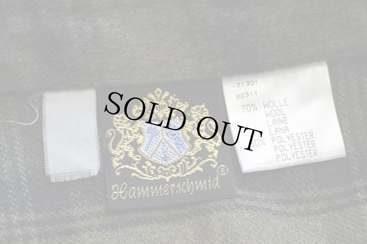 画像4: Hammerschmid タータンチェック 鹿角ボタン ウール混 シャツ (4)