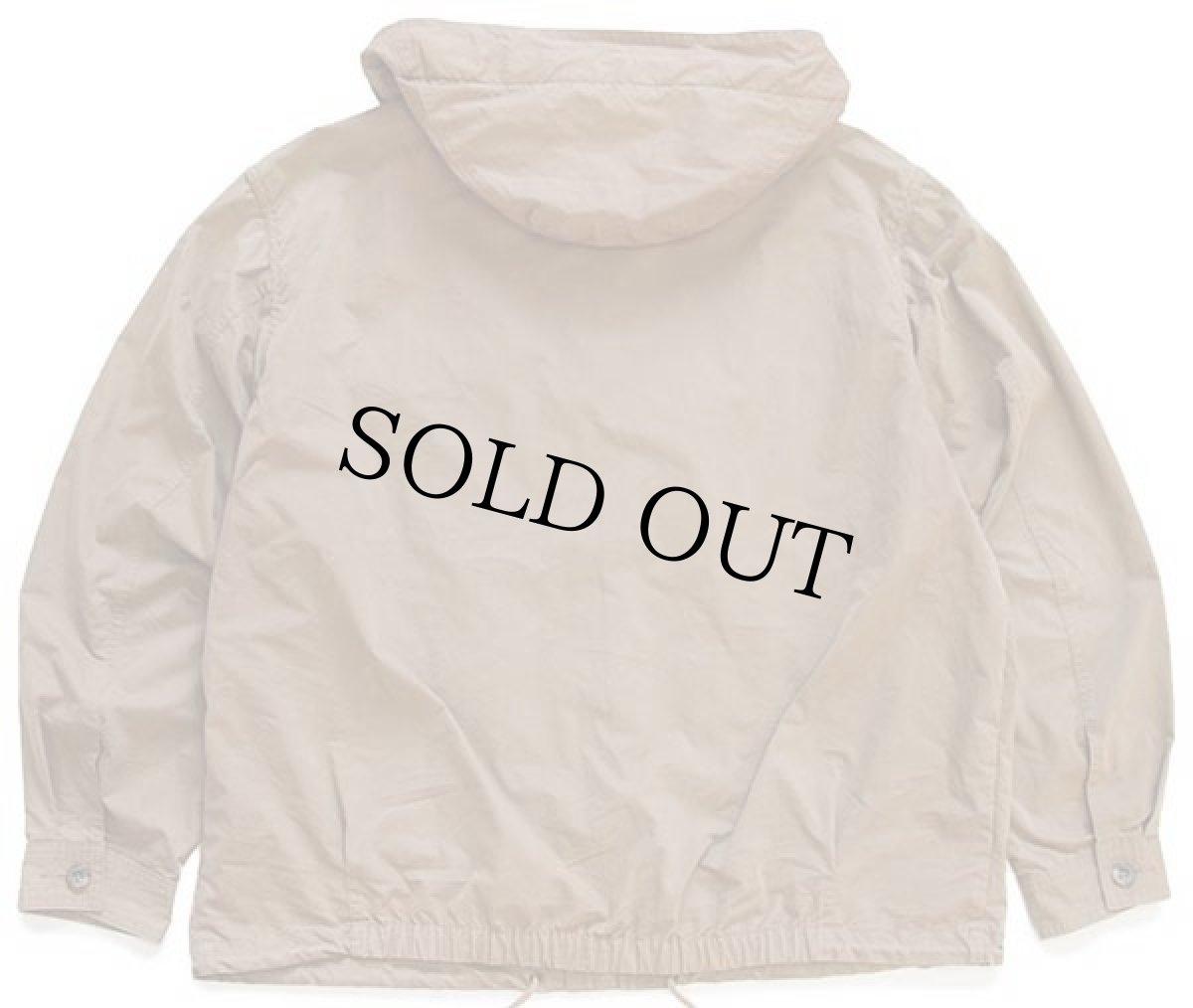 画像2: 00s EddieBauerエディーバウアー コットン×ナイロン パーカー タン L (2)