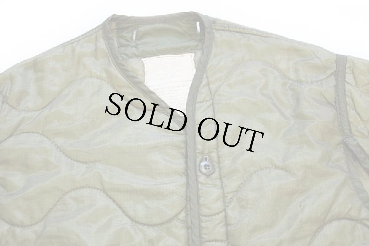 画像3: 70s 米軍 U.S.ARMY M-65 フィールドジャケット ツートン ナイロン キルティングライナー オリーブ M (3)