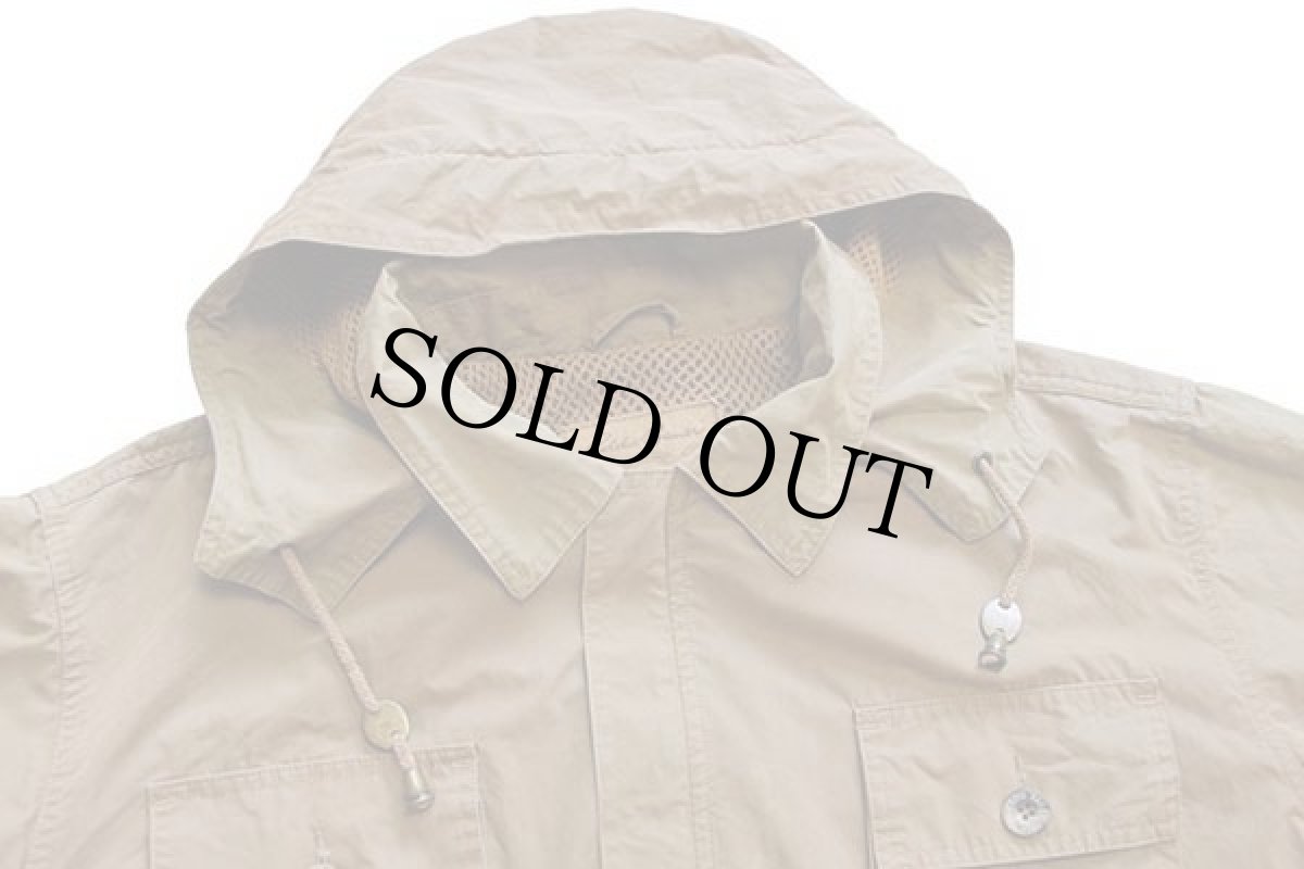 画像3: 00s EddieBauerエディーバウアー コットン×ナイロン パーカー タン L (3)