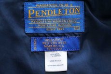 画像4: 90s USA製 PENDLETONペンドルトン ネイティブ柄 Thinsulate 中綿入り ウール ブランケット ジャケット XL (4)