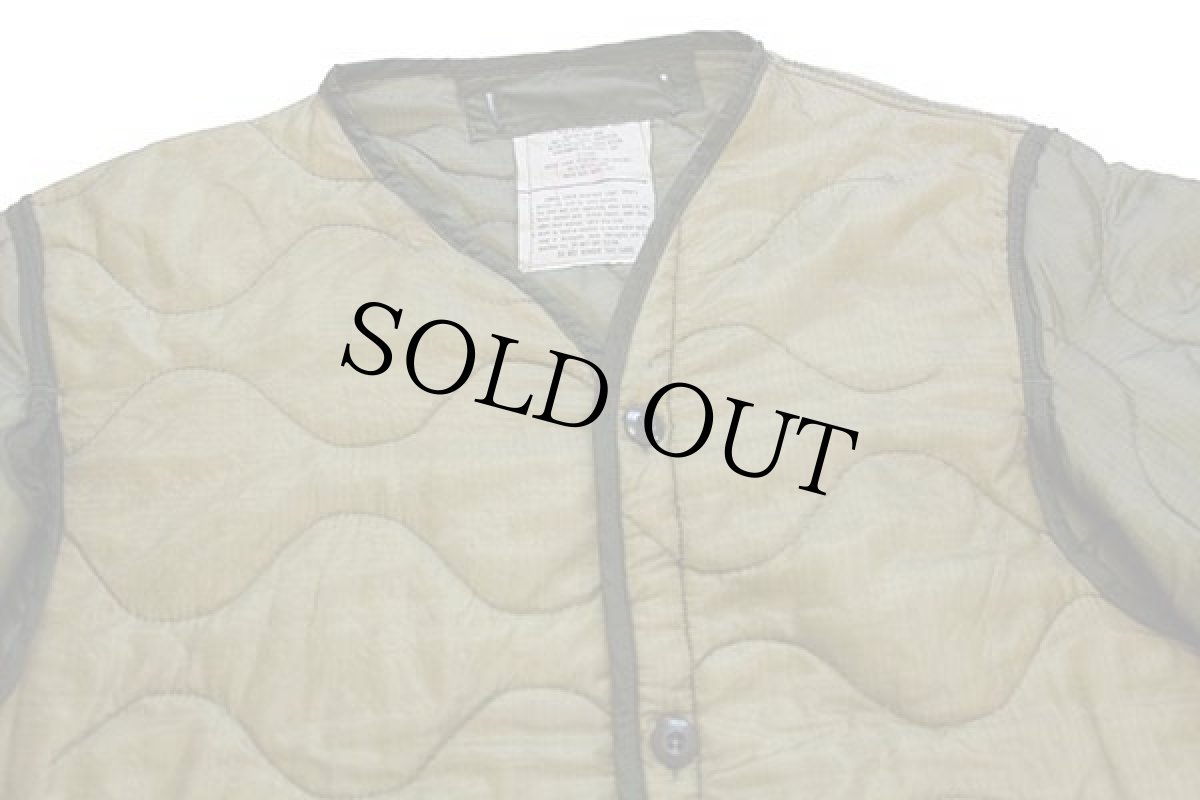 画像3: 70s 米軍 U.S.ARMY M-65 フィールドジャケット ツートン ナイロン キルティングライナー オリーブ XL (3)