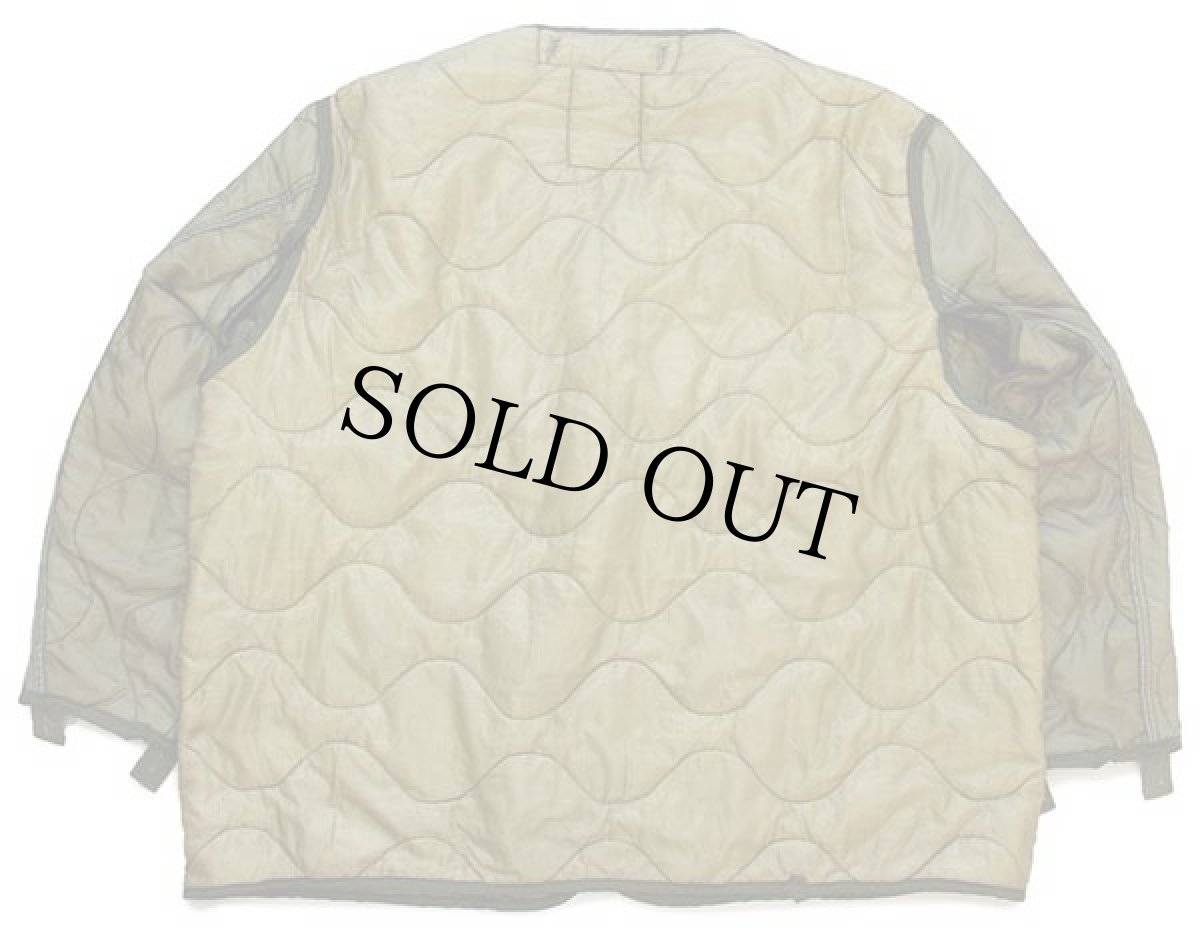 画像2: 70s 米軍 U.S.ARMY M-65 フィールドジャケット ツートン ナイロン キルティングライナー オリーブ XL (2)