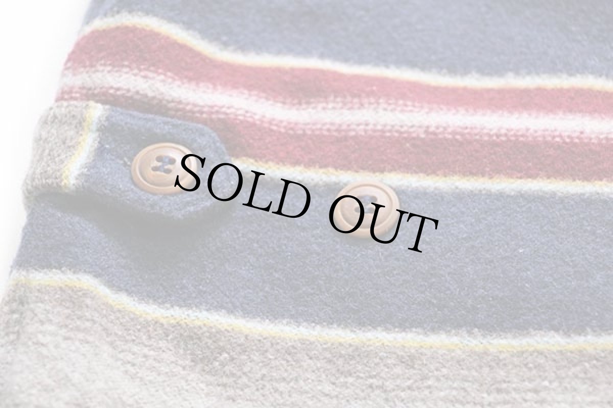 画像6: 90s FOXHOUND ラグ柄 キルティングライナー ウール混 ベスト L (6)