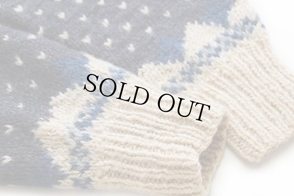 画像6: 80s Woolrichウールリッチ バード ノルディック柄 ウールニット セーター L (6)