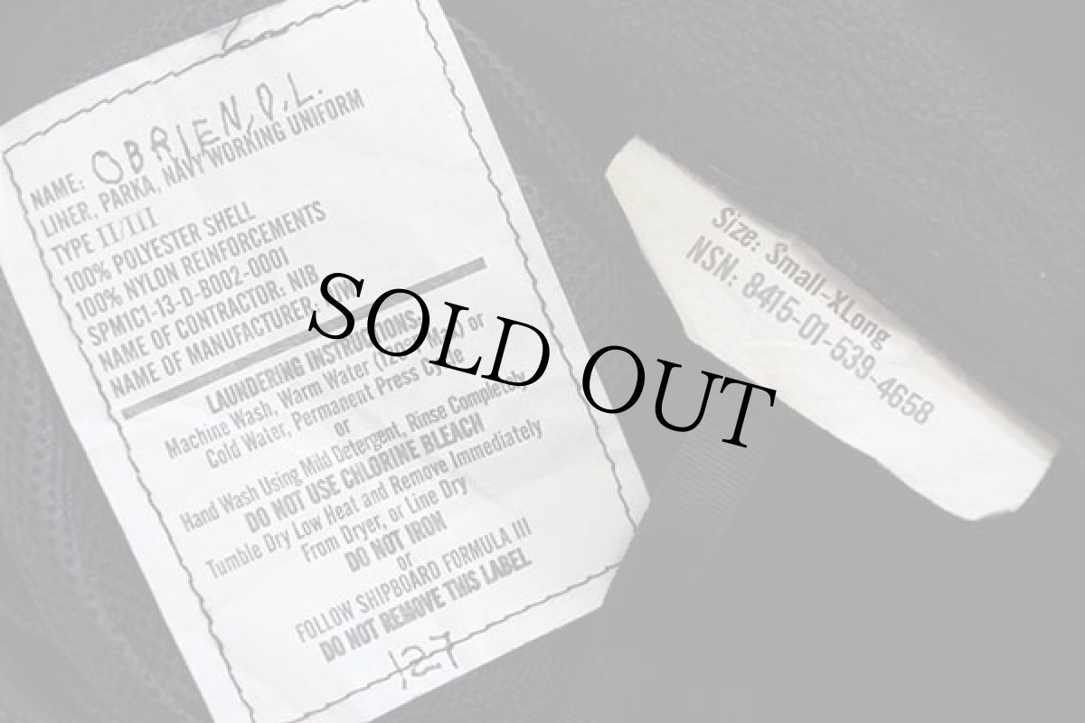 画像4: 13 米軍 U.S.NAVY ECWCS GEN2 NWU ゴアテックスパーカー ライナー フリースジャケット 黒 S-XL (4)