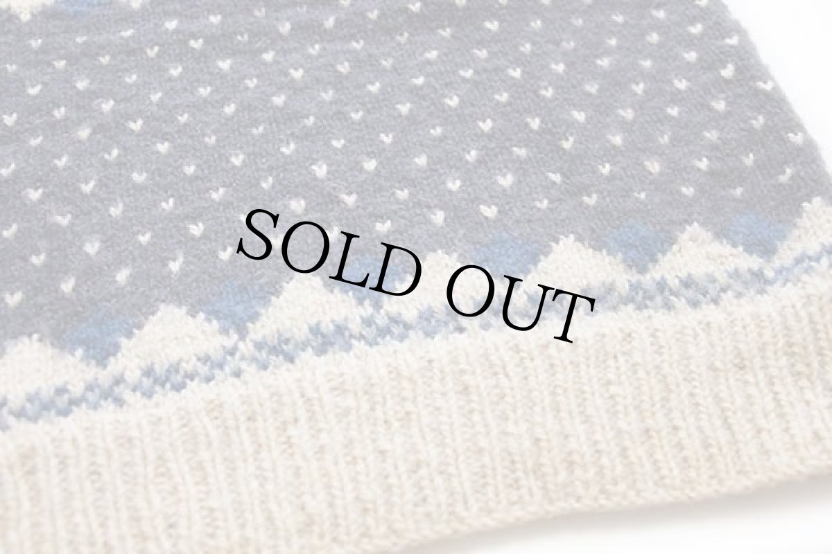 画像5: 80s Woolrichウールリッチ バード ノルディック柄 ウールニット セーター L (5)