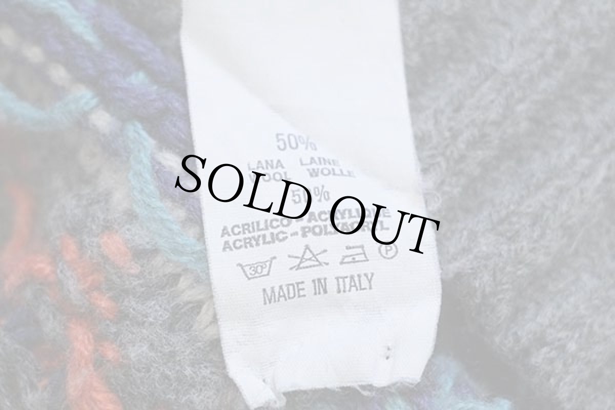 画像4: イタリア製 UNKNOWN フェアアイル柄 ウール×アクリルニット セーター (4)