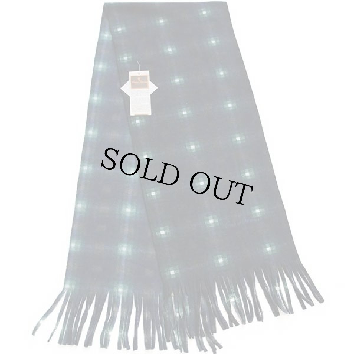 画像2: デッドストック★90s イタリア製 Conte of Florence タータンチェック テフロン加工 フリースマフラー (2)