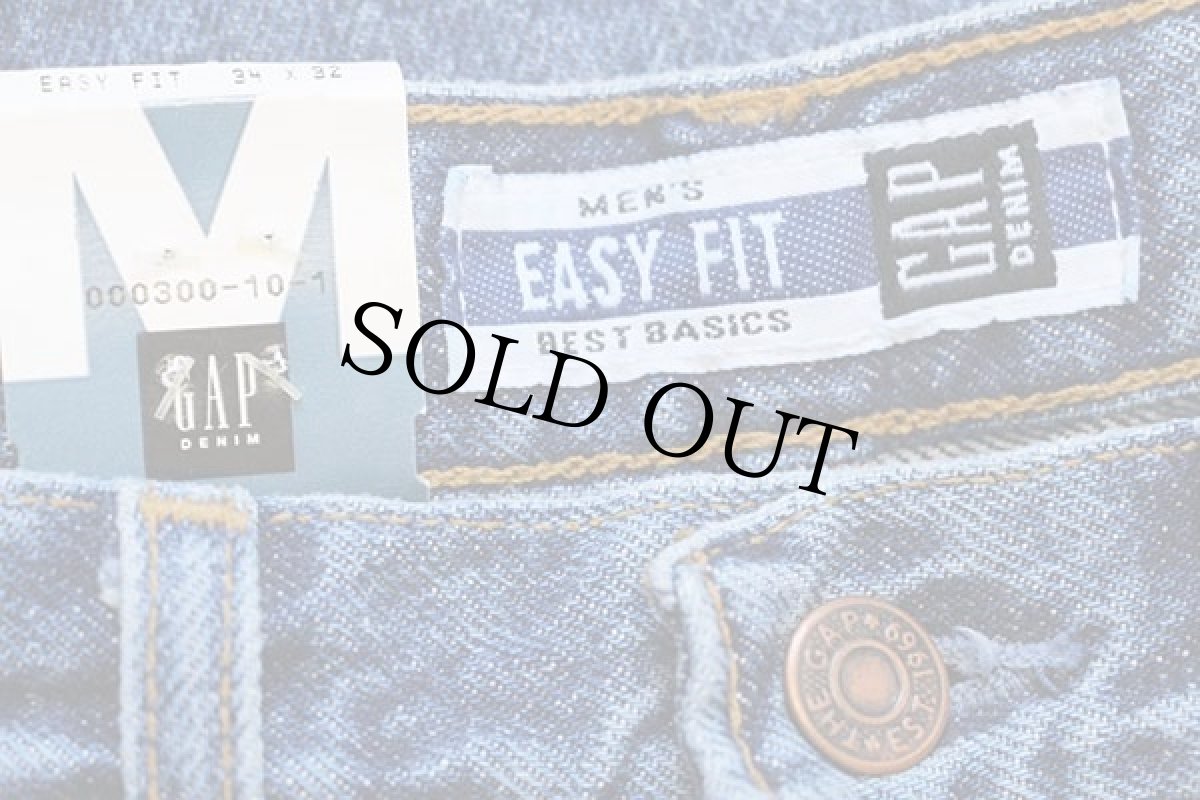 画像7: デッドストック★90s USA製 GAPギャップ EASY FIT ストーンウォッシュ デニムパンツ w34 L32 (7)