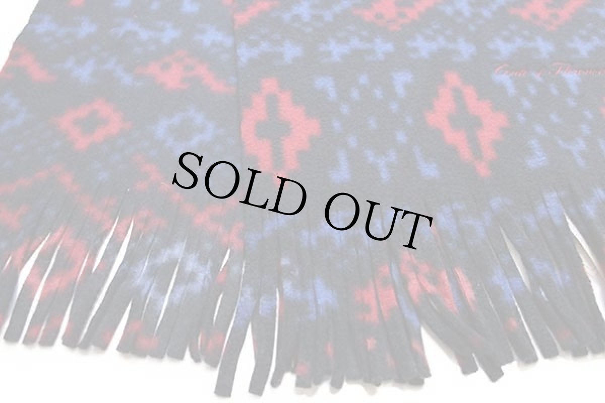 画像6: デッドストック★90s イタリア製 Conte of Florence フェアアイル柄 テフロン加工 フリースマフラー (6)