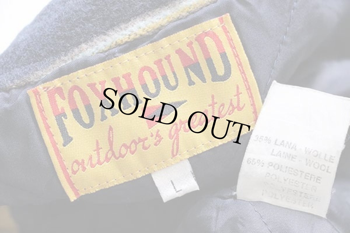 画像4: 90s FOXHOUND ラグ柄 キルティングライナー ウール混 ベスト L (4)