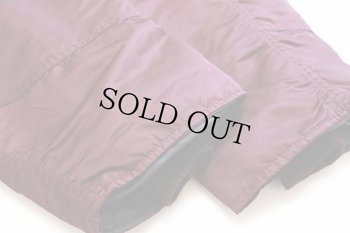 画像7: 90s USA製 ALPHAアルファ N-3B フライトジャケット ワインレッド M (7)