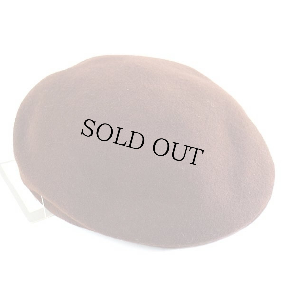 画像2: デッドストック★イタリア製 NEXOS バラ刺繍 ウール フェルト ハンチング 茶 (2)