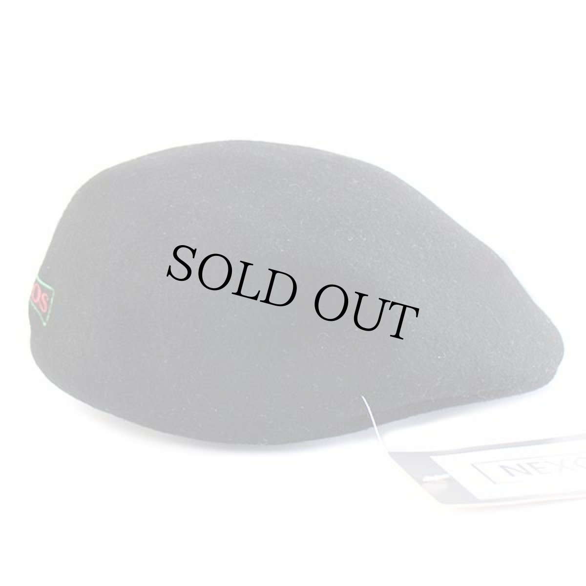 画像3: デッドストック★イタリア製 NEXOS バラ刺繍 ウール フェルト ハンチング 黒 (3)