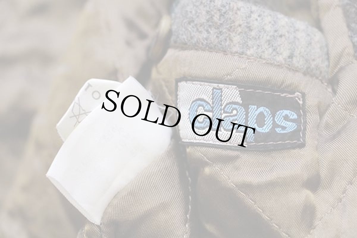 画像4: 90s claps ネイティブ柄 キルティングライナー ウール ブランケット ジャケット (4)