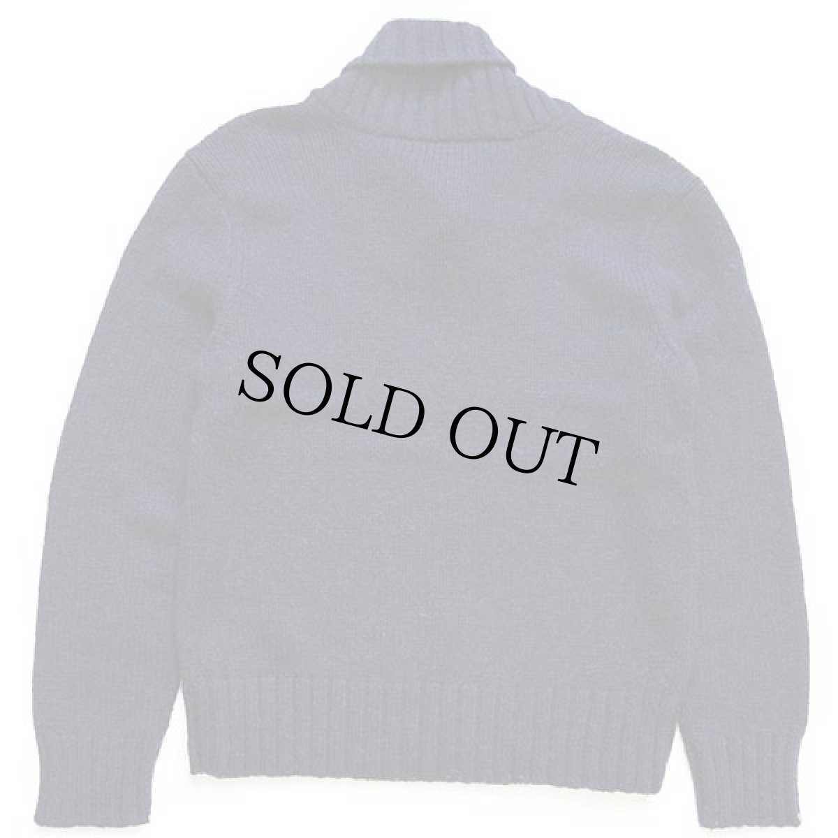 画像2: ポロ ラルフローレン ショールカラー アクリル×ウール×アルパカニット セーター 紺 M (2)