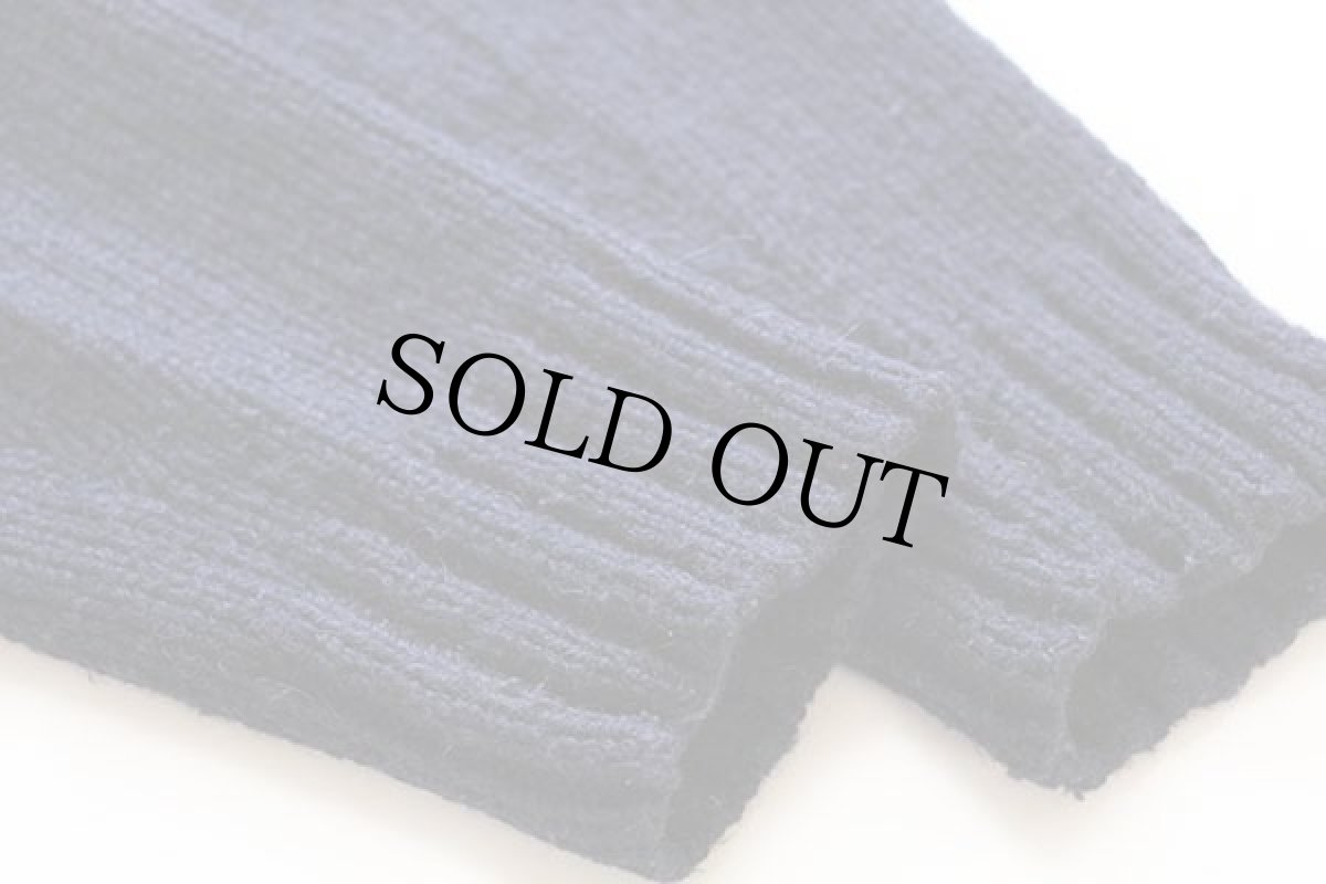 画像5: ポロ ラルフローレン ショールカラー アクリル×ウール×アルパカニット セーター 紺 M (5)