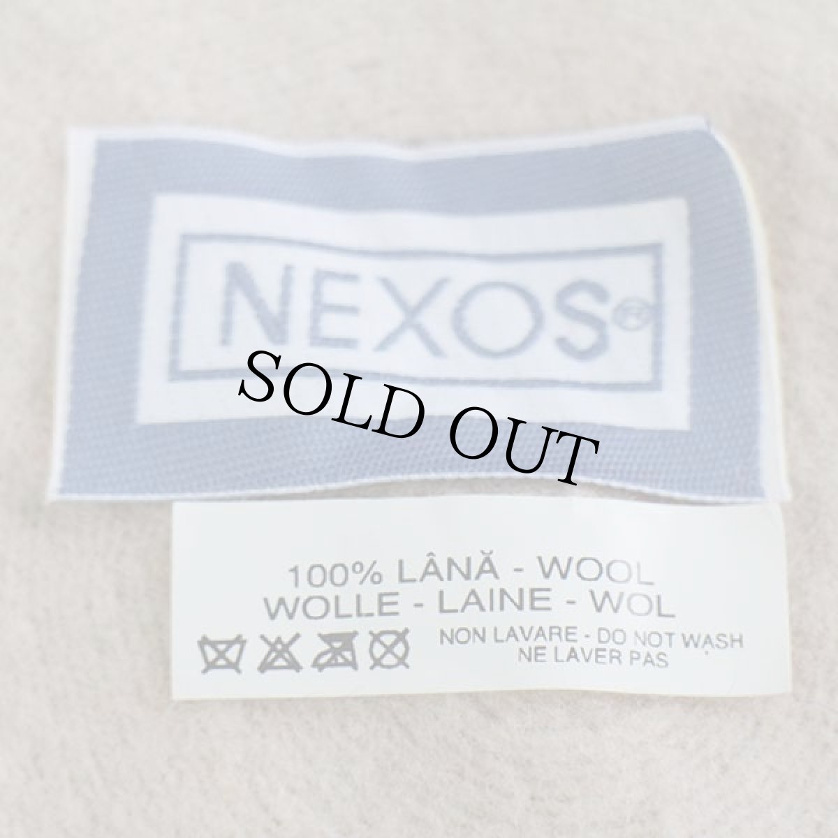 画像6: デッドストック★イタリア製 NEXOS バラ刺繍 ウール ベレー帽 ベージュ (6)