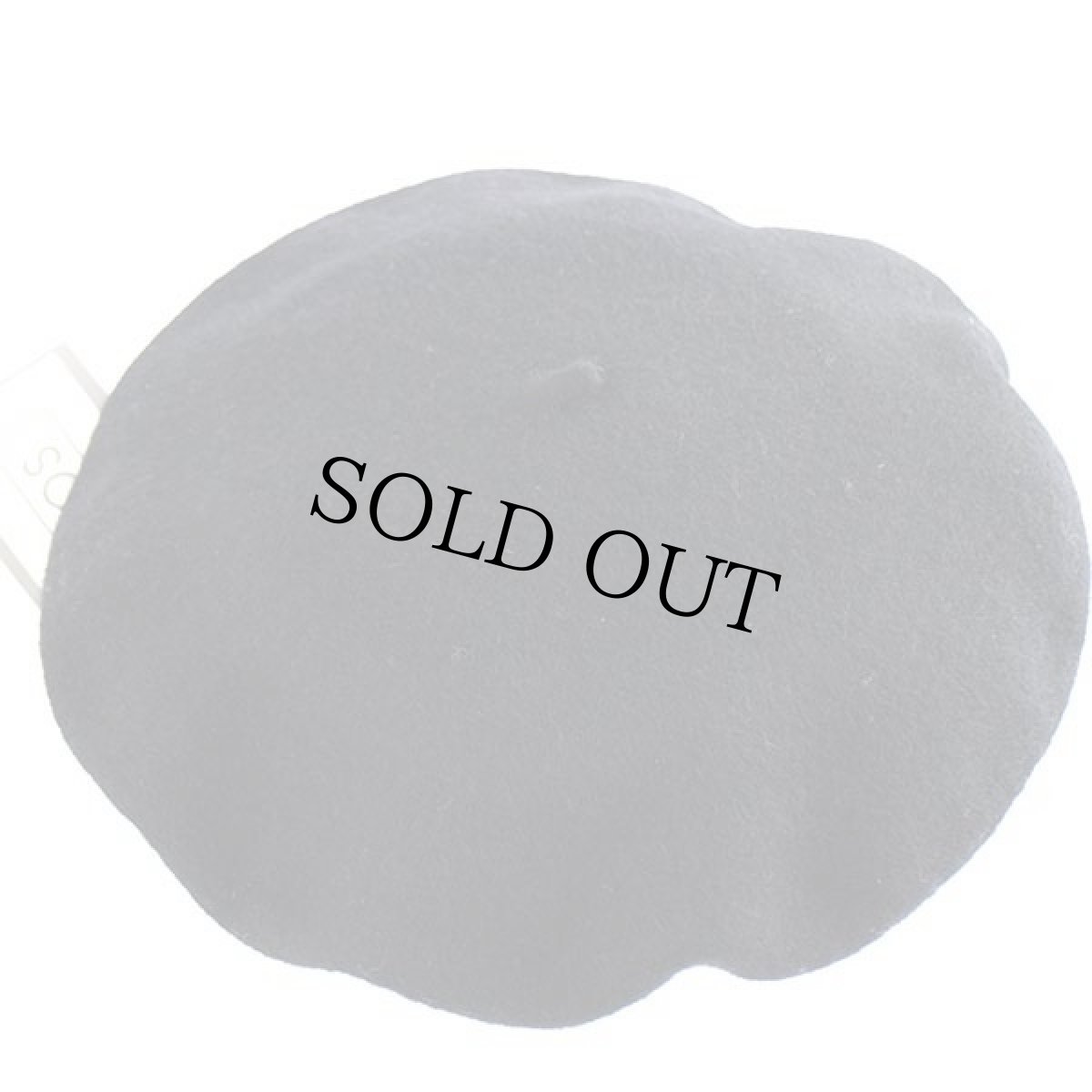 画像3: デッドストック★イタリア製 NEXOS バラ刺繍 ツバ付き ウール ベレー帽 黒 (3)