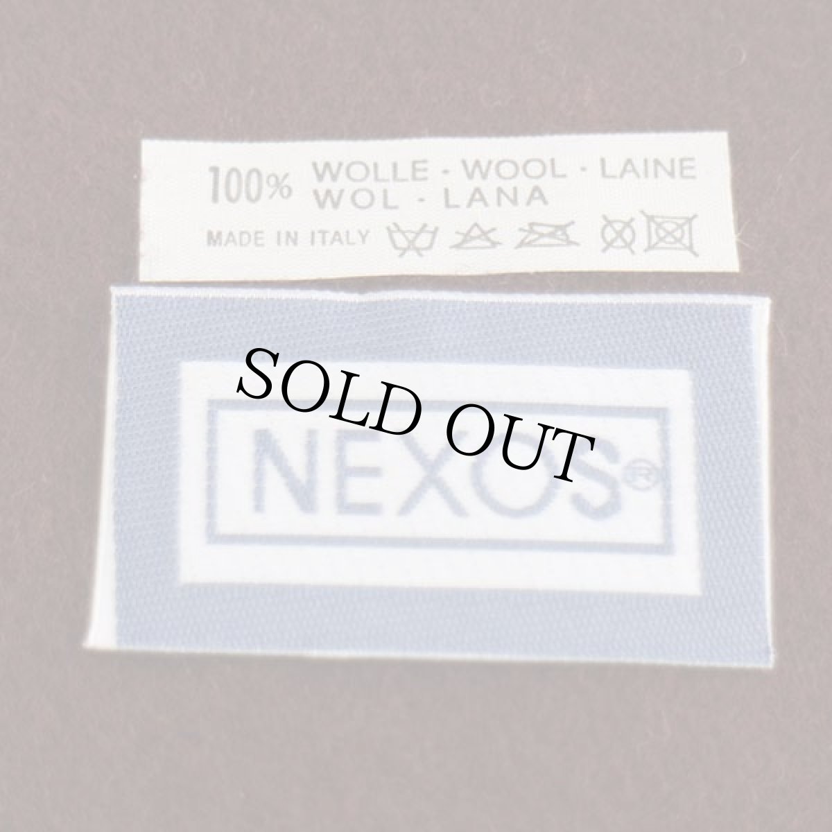 画像7: デッドストック★イタリア製 NEXOS バラ刺繍 ツバ付き ウール ベレー帽 茶 (7)