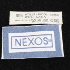 画像6: デッドストック★イタリア製 NEXOS バラ刺繍 ツバ付き ウール ベレー帽 黒 (6)