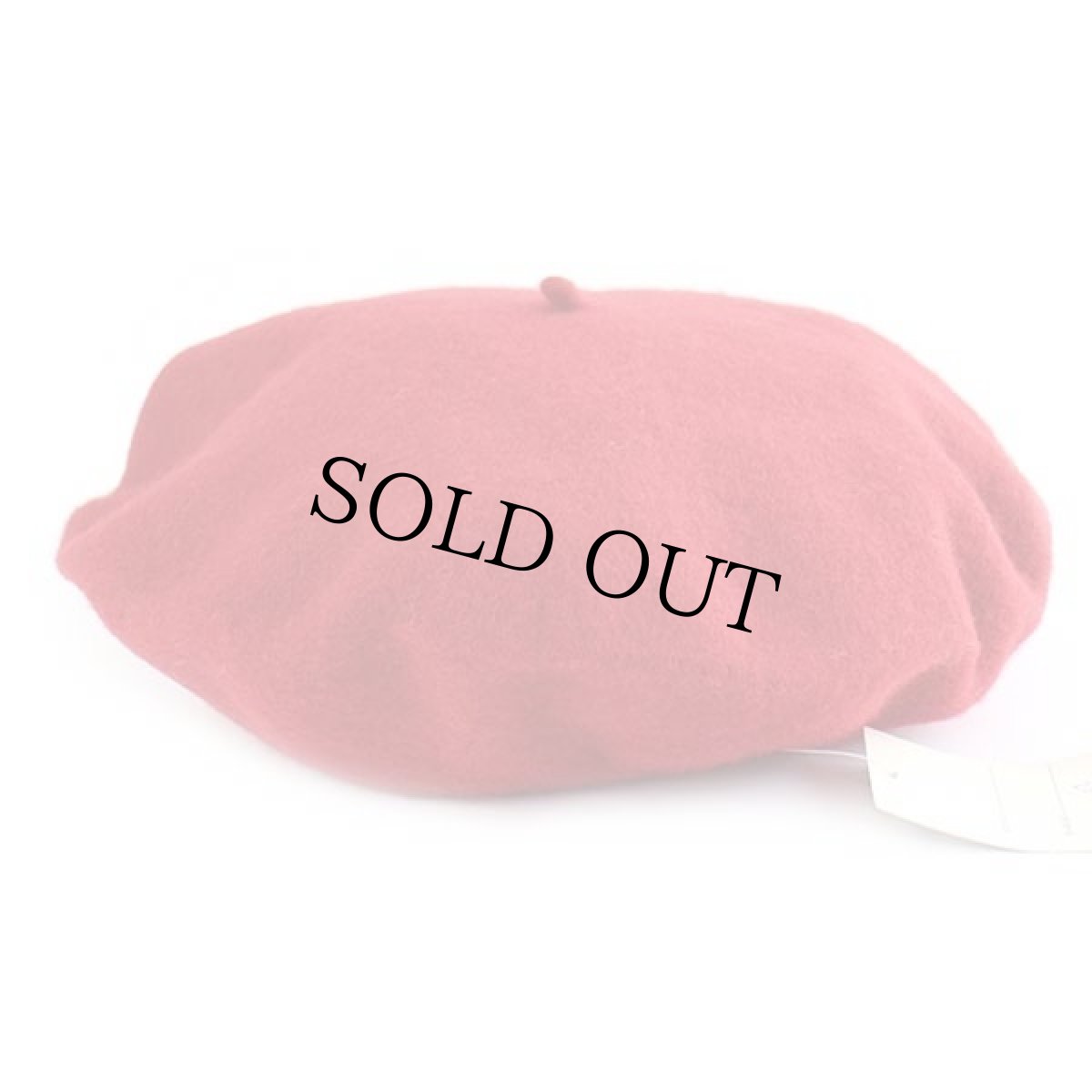 画像2: デッドストック★イタリア製 NEXOS バラ刺繍 ウール ベレー帽 赤 (2)