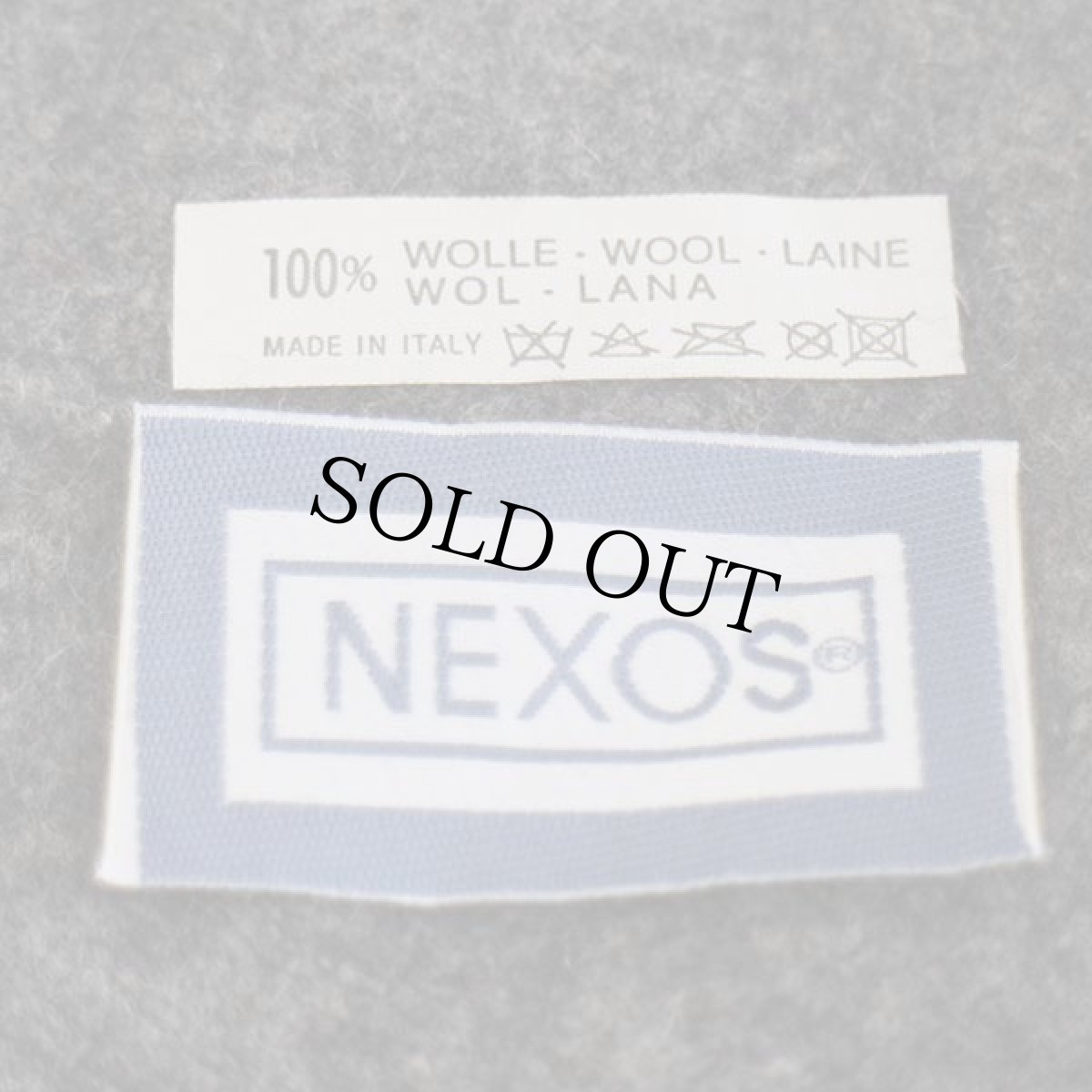 画像6: デッドストック★イタリア製 NEXOS バラ刺繍 ツバ付き ウール ベレー帽 グレー (6)