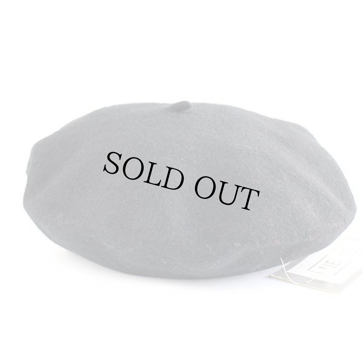 画像2: デッドストック★イタリア製 NEXOS バラ刺繍 ウール ベレー帽 黒 (2)