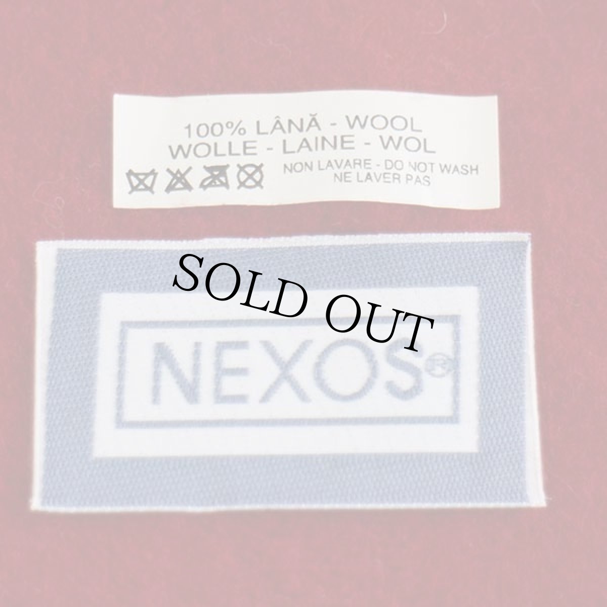 画像6: デッドストック★イタリア製 NEXOS バラ刺繍 ウール ベレー帽 赤 (6)