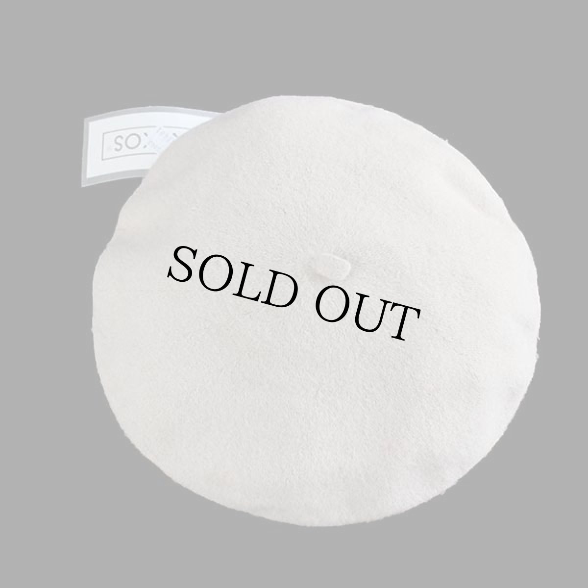 画像3: デッドストック★イタリア製 NEXOS バラ刺繍 ウール ベレー帽 ベージュ (3)