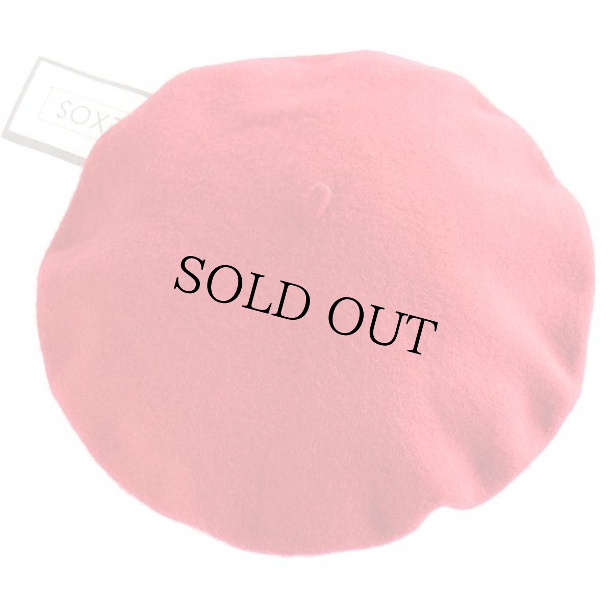 画像3: デッドストック★イタリア製 NEXOS バラ刺繍 ウール ベレー帽 赤 (3)