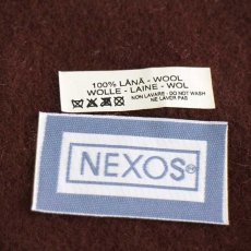 画像6: デッドストック★イタリア製 NEXOS バラ刺繍 ウール ベレー帽 茶 (6)