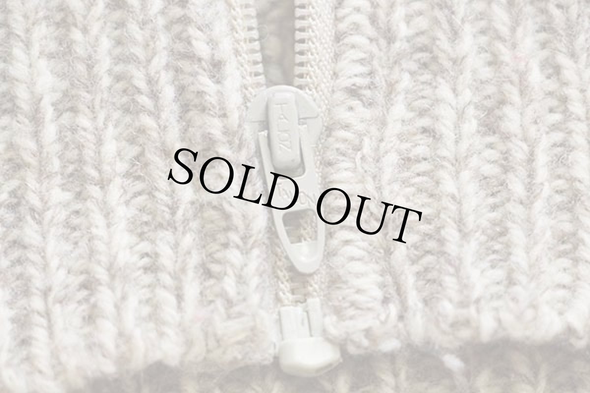 画像5: 80s Cabela'sカベラス ノルディック柄 タートルネック フルジップ ウールニット セーター M (5)