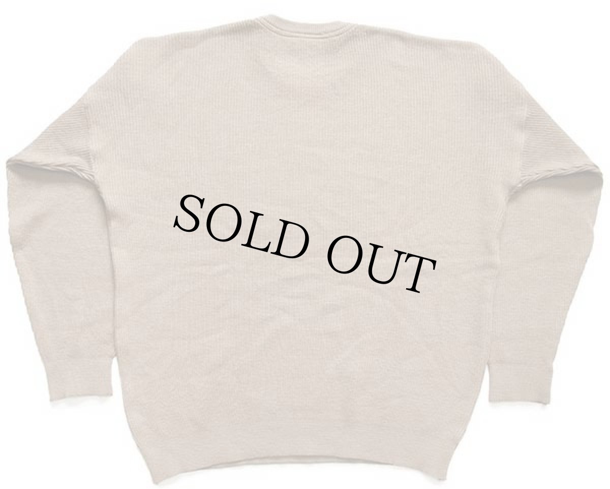 画像2: 70s フランス製 CHEMISE LACOSTE ラコステ ワンポイント ウールニット セーター オリーブドラブ 6 (2)