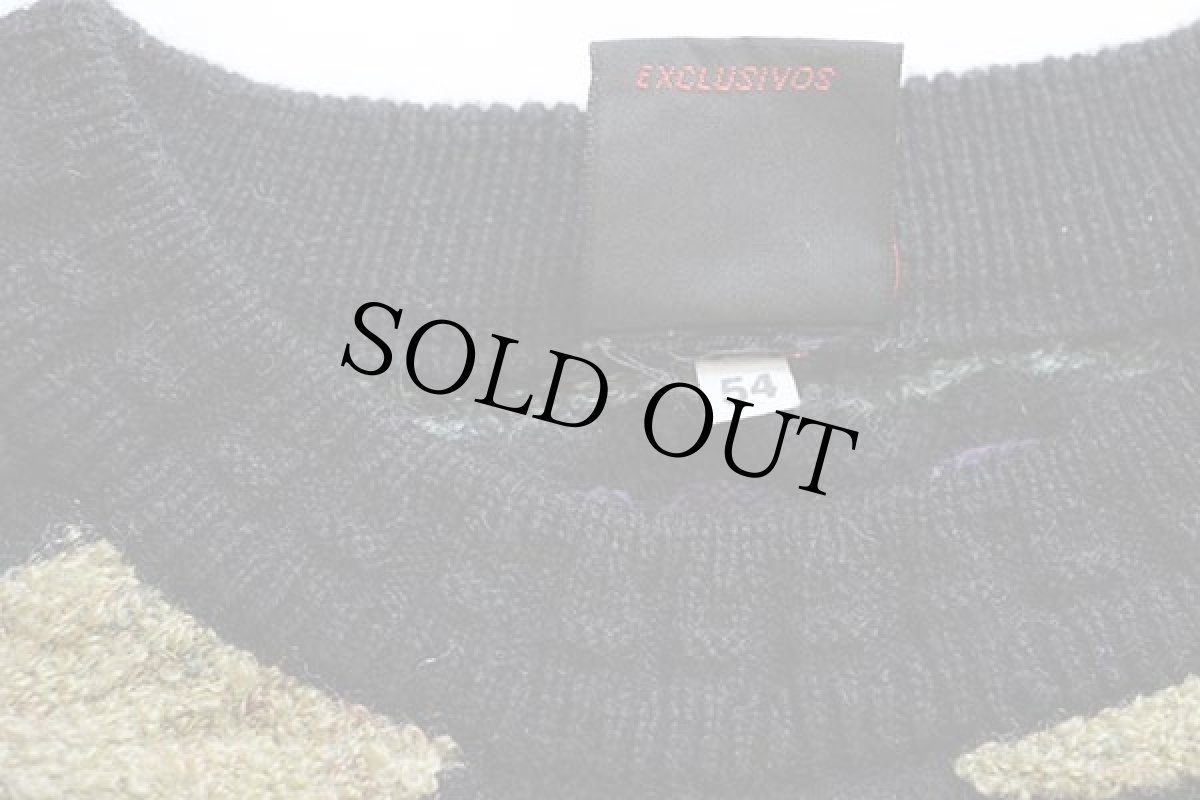 画像5: ポルトガル製 malhas 3D 立体編み ウール×アクリルニット セーター 54 (5)