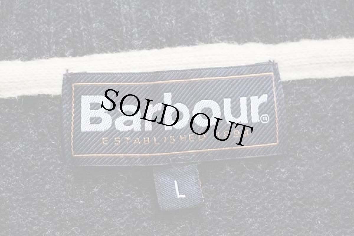画像4: Barbourバブアー Essential ハイネック ハーフジップ ラムウールニット セーター チャコールグレー L (4)