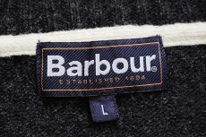 画像4: Barbourバブアー Essential ハイネック ハーフジップ ラムウールニット セーター チャコールグレー L (4)