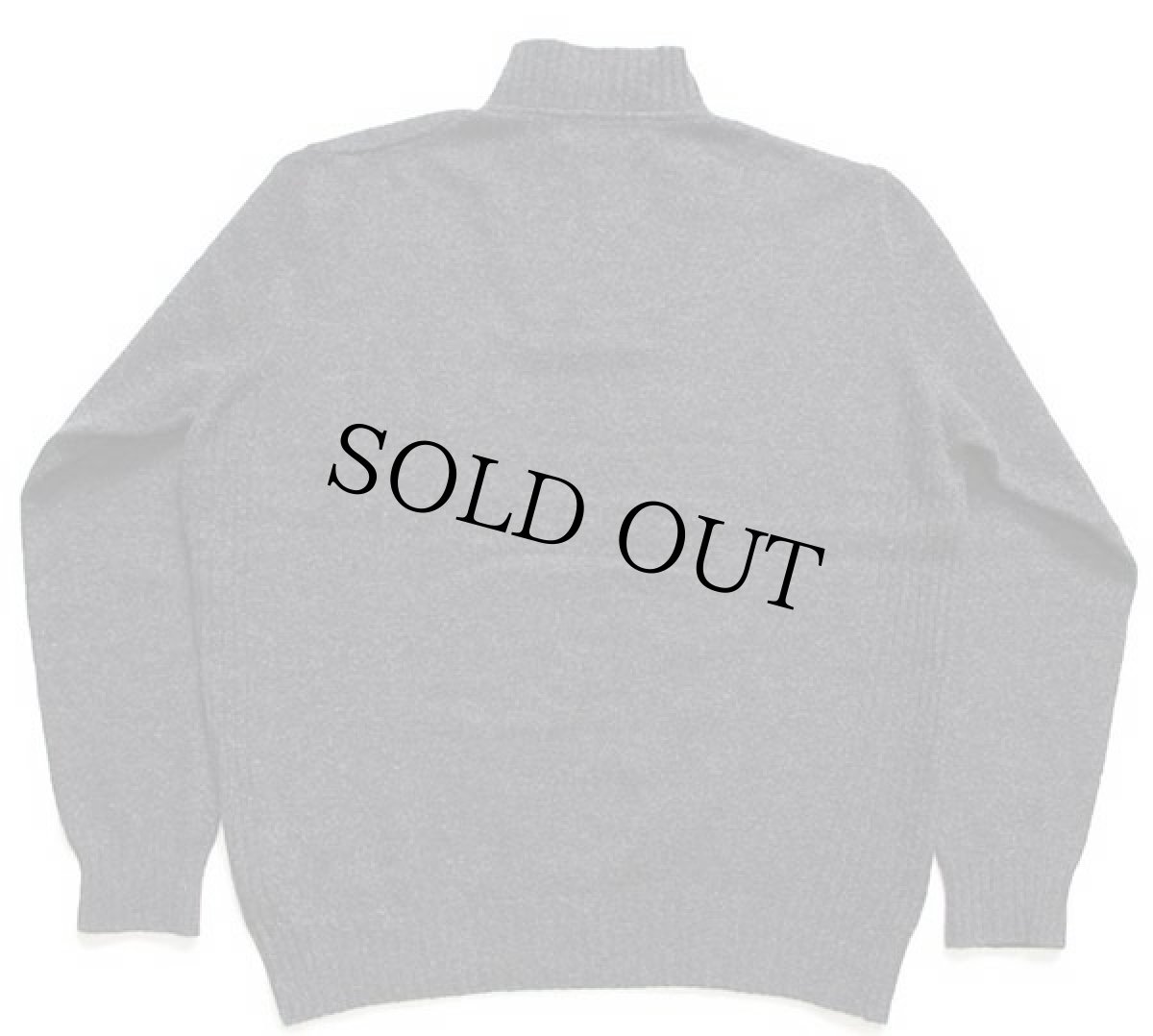 画像2: Barbourバブアー Essential ハイネック ハーフジップ ラムウールニット セーター チャコールグレー L (2)