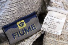 画像4: 90s イタリア製 FIUME 編み柄 グラデーション ウール×アクリル×アルパカニット カーディガン 52 (4)