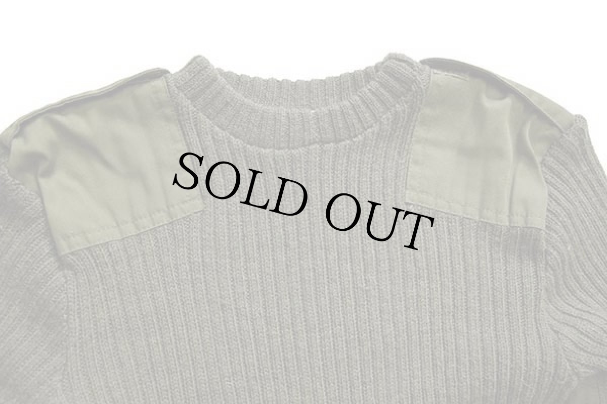 画像3: 80s イギリス軍 BRITISH ARMY ラウンドネック ヘビー ウールニット コマンドセーター オリーブ 106★A (3)