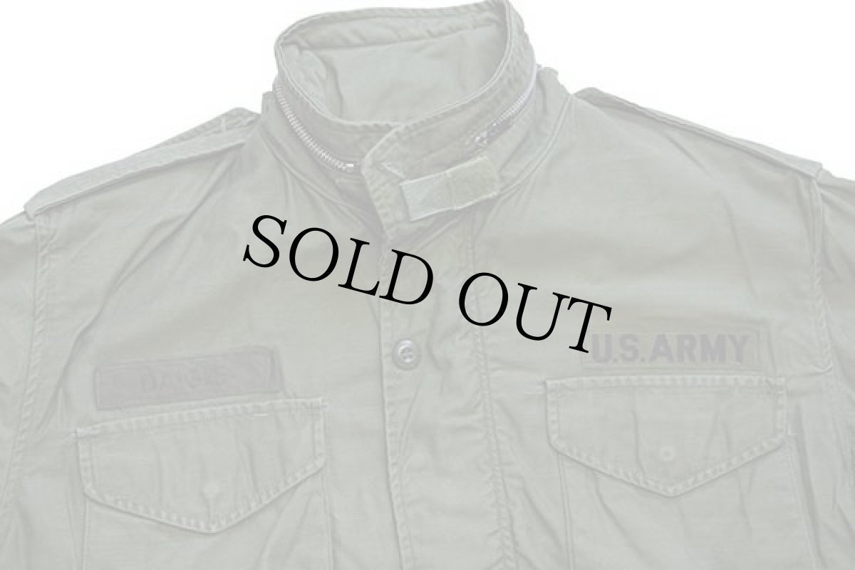 画像3: 60s 米軍 U.S.ARMY パッチ付き M-65 フィールドジャケット 2nd オリーブグリーン M-S (3)