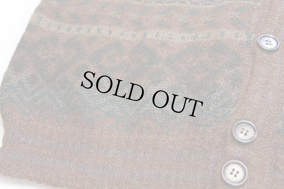 画像4: UNKNOWN フォークロア柄 アルパカ ニット カーディガン (4)